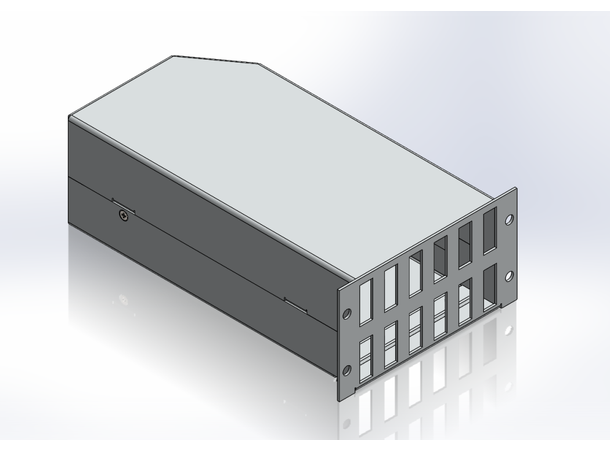 LGX2 modul dobbel 12x LC/QUAD tom For skjøting. Inkl installasjonskit