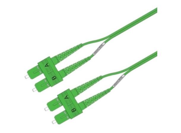 Snor MM DPX SC/PC-SC/PC xx m 50/OM5 BIF 2x ø2mm Lime Grønn 