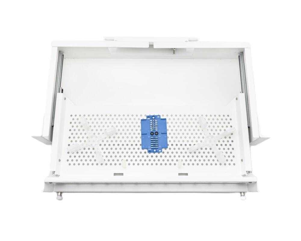 SP-FP20-48SCD-EMPTY Fiberworks AS  19&quot;/ETSI 2U panel for 48 SC-DPX (96F) Teleskopskinner, med installasjonssett