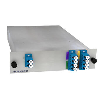 F-CMUX-BIDI4-A-LGX2 Fiberworks AS  Fiberworks 4ch. CWDM BiDi Mux/Demux LGX2 Single fiber, LC/UPC, A-side