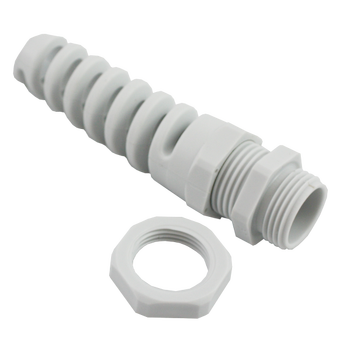 SP-PG-NIPPEL-KIT   PG nippel med spiral og mutter M20. For 6-12mm kabel.
