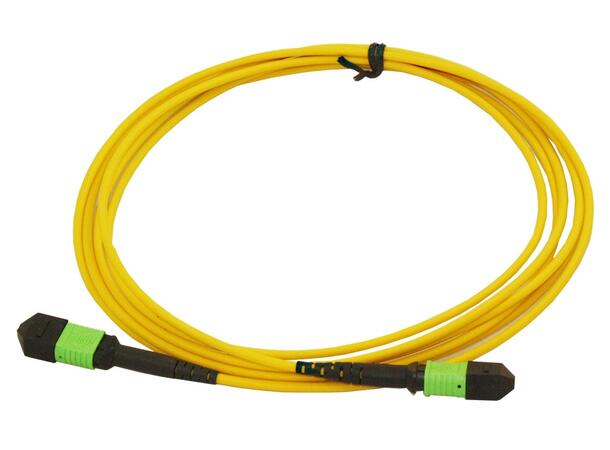 Patch MPO24(m) - MPO24(m), pol. A, 1 m 24-core singlemode G.652.D, 6mm, Yellow 
