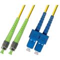 Snor SM DPX FC/APCR-SC/UPC 3 m 9/OS2 G.657.A2 2x &#248;2mm Gul
