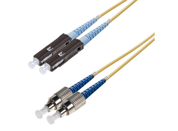 Snor SM DPX MU/UPC-FC/UPC xx m 9/OS2 G.657.A2 2x ø2mm Gul 