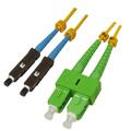 Snor SM DPX MU/UPC-SC/APC 1 m 9/OS2 G.657.A2 2x &#248;2mm Gul