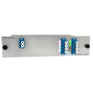 Fiberworks 4 ch. CWDM Mux+Demux for QSFP Low band 1270 - 1330 nm, LC/UPC