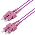 Snor MM DPX SC/PC-SC/PC 40 m 50/OM4 BIF 2x &#248;2mm Erika Fiolett