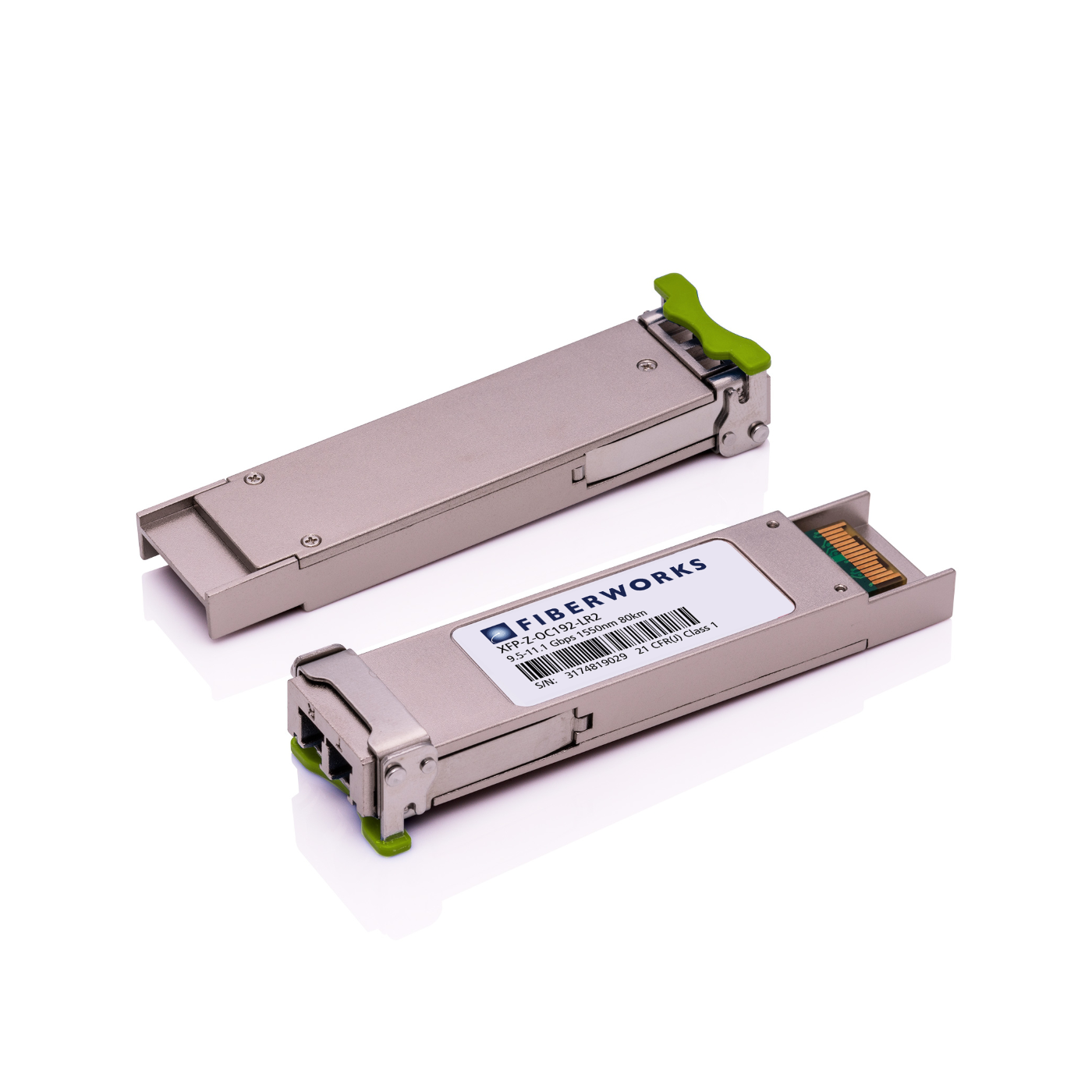 XFP-Z-OC192-LR2 Fiberworks AS  XFP, L-64.2, 9.5-11.1 Gbps, 80km 1550nm, 24dB, SM