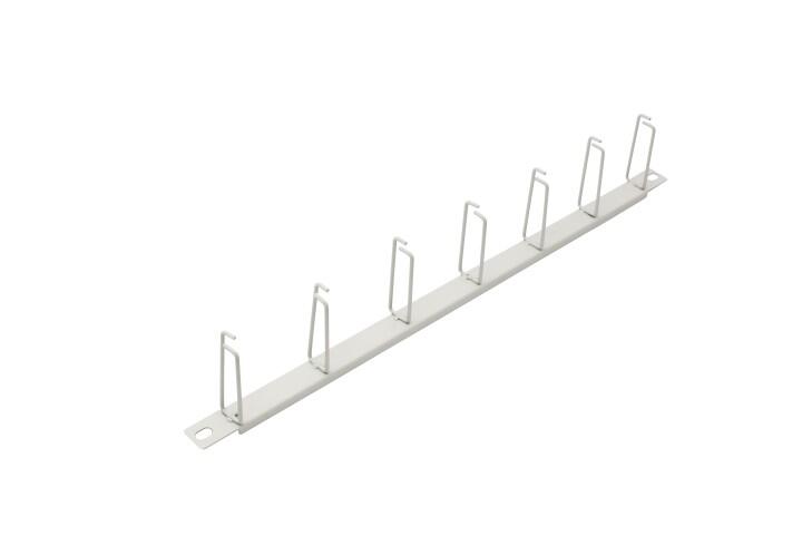 SP-FP05-GUIDE-ETSI Fiberworks AS  0,5U 21&quot;/ETSI Kabelrenne hvit, 7 b&#248;yler Hvit RAL9010