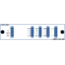 F-DMUX-SF16+1-HB-MLU Fiberworks AS  Fiberworks 16+1 ch. DWDM Mux/Demux, High C44-C59, 100GHz, Upg & Mon, single fiber