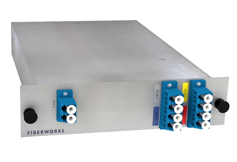 F-CMUX-BIDI4-B-LGX2 Fiberworks AS  Fiberworks 4ch. CWDM BiDi Mux/Demux LGX2 Single fiber, LC/UPC, B-side