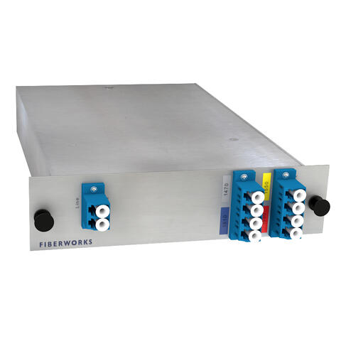 Fiberworks 4ch. CWDM BiDi Mux/Demux LGX2 Single fiber, LC/UPC, B-side
