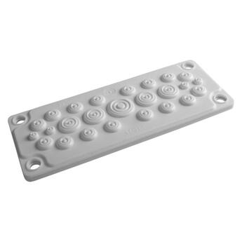 SP-IP65SKAP-2500904   Multi kabelflens HTC-25  til IP65-skap 1x20-26mm,16x8-14mm,4x14-20mm,4x5-7mm