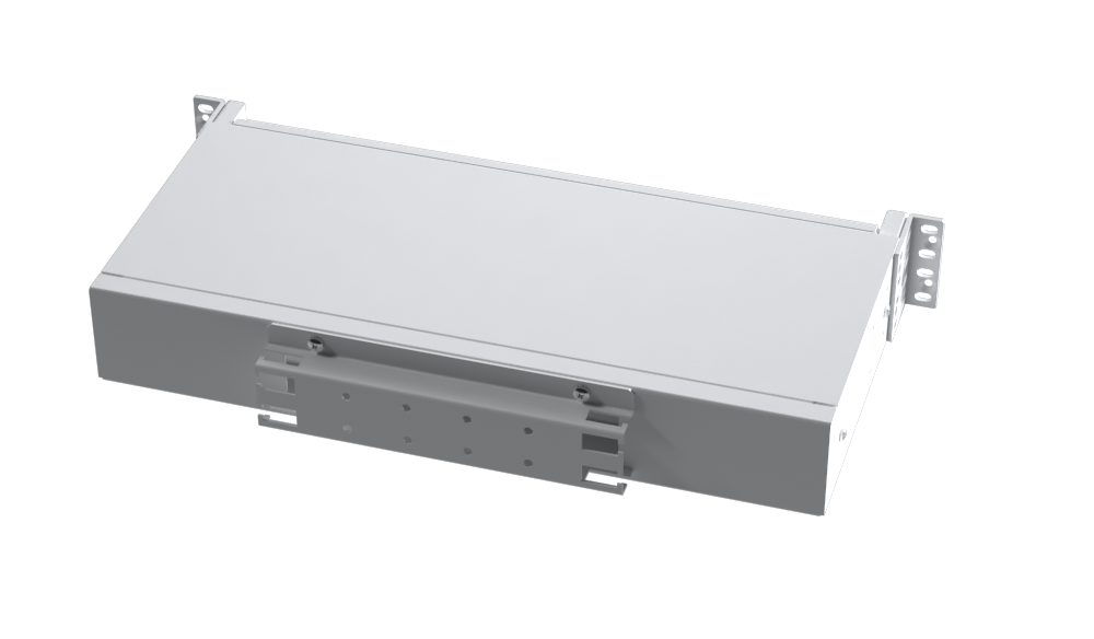 SP-FP15-KIT2-SCA-48 Fiberworks AS  Premontert panel SM 1,5U Hvit 48 SC/APC 24 SC-DPX, 48 fiberhaler, inst.sett