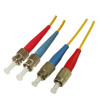 P-SM9-D2Y-STU-FCU-xx Fiberworks AS  Snor SM DPX ST/UPC-FC/UPC xx m 9/OS2 G.657.A2 2x &#248;2mm Gul