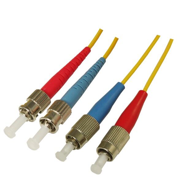 P-SM9-D2Y-STU-FCU-xx Fiberworks AS  Snor SM DPX ST/UPC-FC/UPC xx m 9/OS2 G.657.A2 2x &#248;2mm Gul
