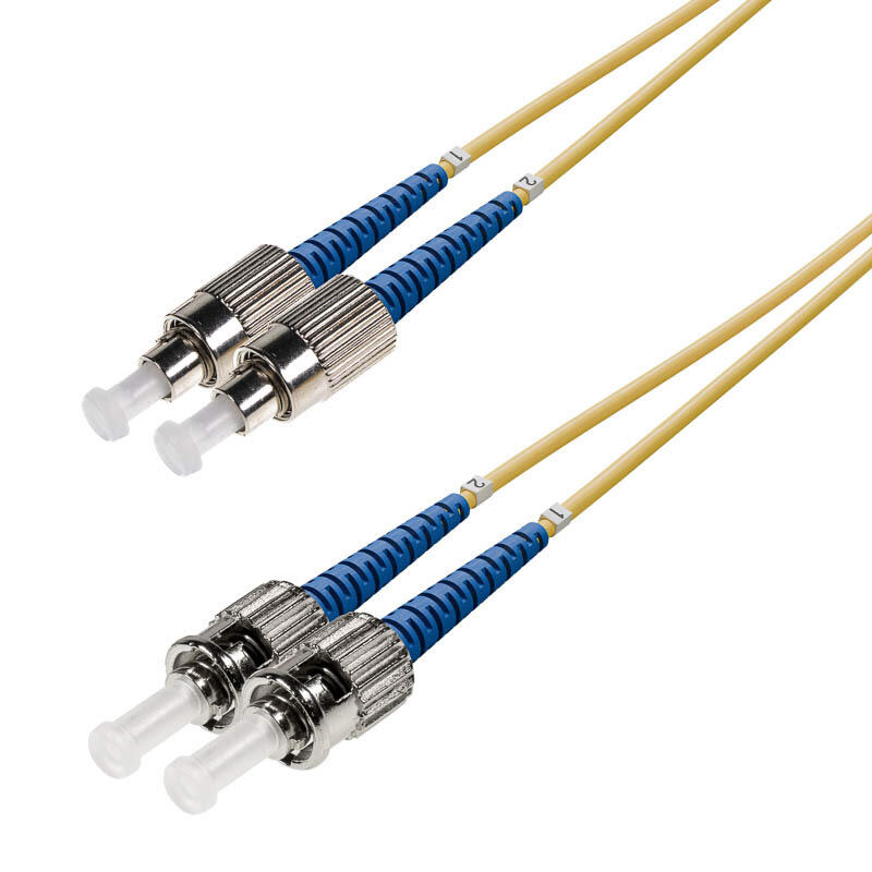 P-SM9-D2Y-STU-FCU-xx Fiberworks AS  Snor SM DPX ST/UPC-FC/UPC xx m 9/OS2 G.657.A2 2x ø2mm Gul