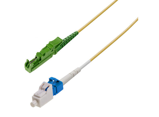 Snor SM SPX E2000/APC-LC/UPC xx m 9/OS2 G.657.A2 ø2mm Gul 