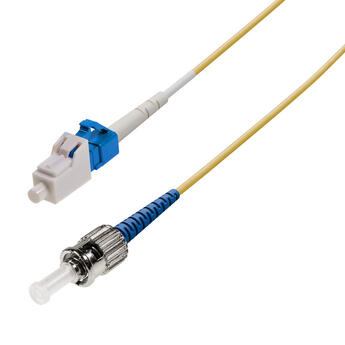 P-SM9-S2Y-LCU-STU-xx Fiberworks AS  Snor SM SPX LC/UPC-ST/UPC xx m 9/OS2 G.657.A2 ø2mm Gul