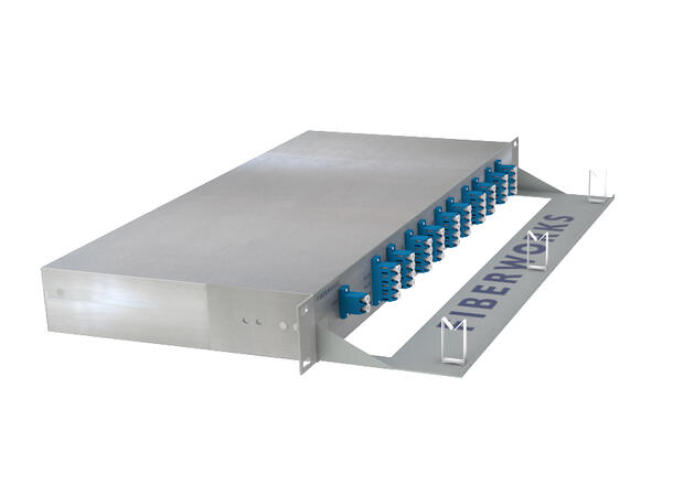 Fiberworks 40 ch. DWDM Mux/Demux 19" 1RU ITU ch. 21-60, 100 GHz, Single Fiber, LC 