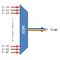 F-DMUX-SF40-2160-LU Fiberworks AS  Fiberworks 40 ch. DWDM Mux/Demux 19" 1RU ITU ch. 21-60, 100 GHz, Single Fiber, LC