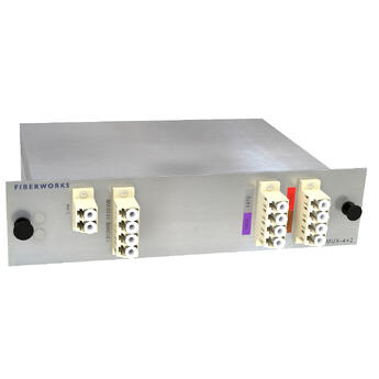 F-CMUX-4+2-MM6-LP Fiberworks AS  Fiberworks 4+2 ch. OM1 CWDM Mux+Demux 4 CWDM ch + 1310 &amp; 1550 nm WB, 62.5 &#181;m