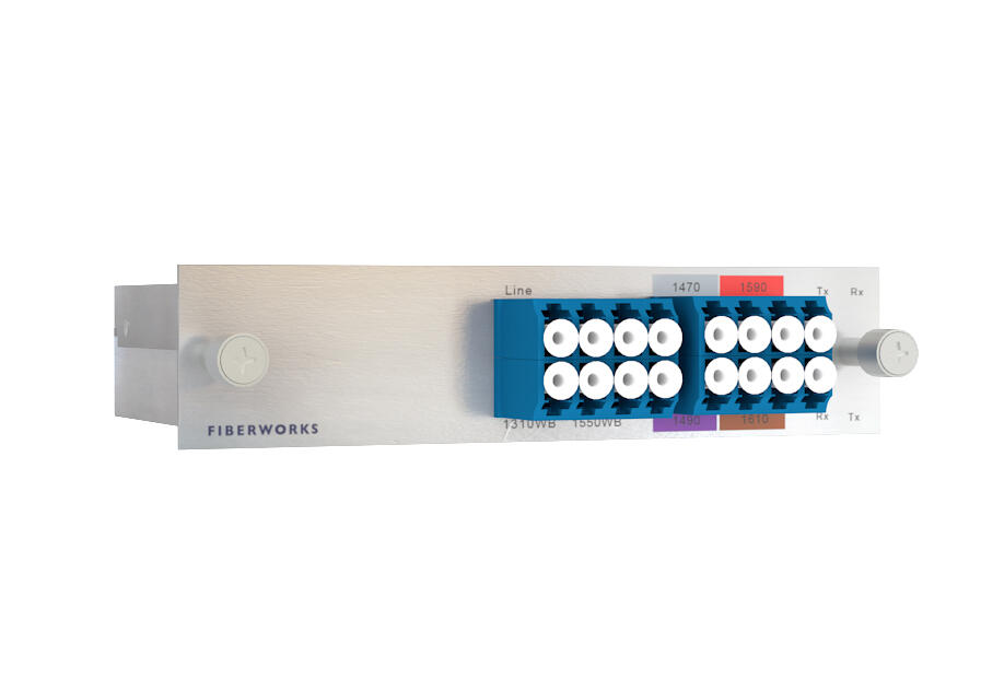 F-CMUX-4+2-4761-LGX3 Fiberworks AS  Fiberworks 4+2 ch. CWDM Mux+Demux LGX3 4 CWDM ch + 1310 &amp; 1550 nm WB