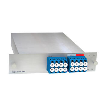 F-CMUX-4+2-4761-LGX3 Fiberworks AS  Fiberworks 4+2 ch. CWDM Mux+Demux LGX3 4 CWDM ch + 1310 &amp; 1550 nm WB
