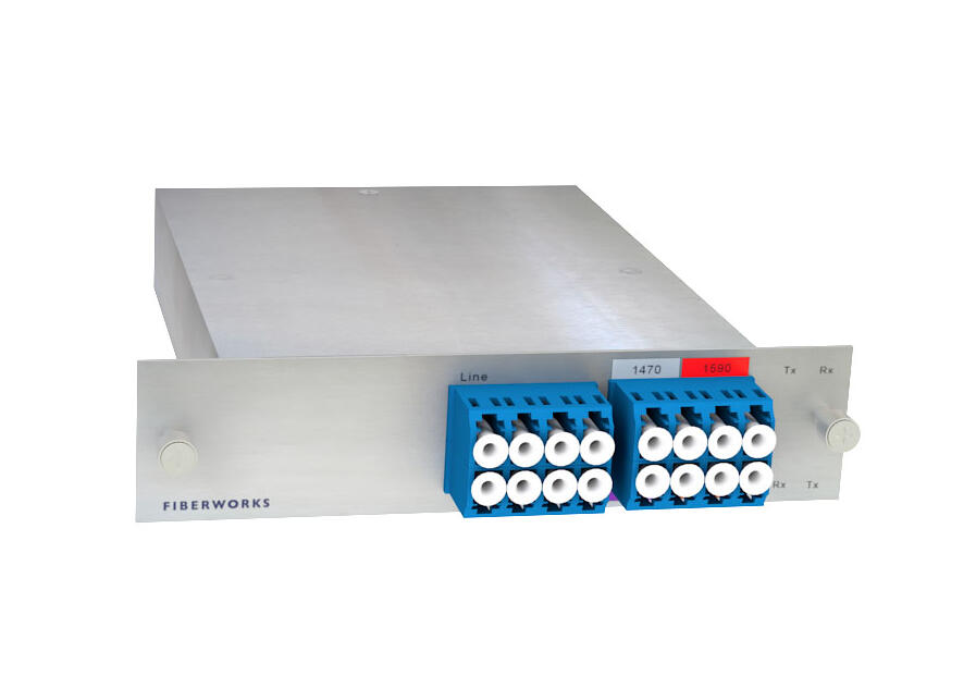 F-CMUX-4+2-4761-LGX3 Fiberworks AS  Fiberworks 4+2 ch. CWDM Mux+Demux LGX3 4 CWDM ch + 1310 &amp; 1550 nm WB