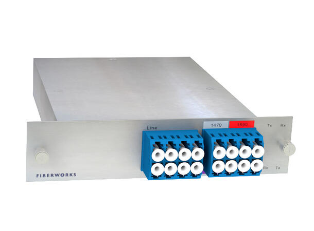 Fiberworks 4+2 ch. CWDM Mux+Demux LGX3 4 CWDM ch + 1310 & 1550 nm WB 