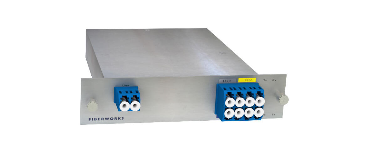 F-CMUX-BIDI4-B-LGX3 Fiberworks AS  Fiberworks 4ch. CWDM BiDi Mux/Demux LGX3 Single fiber, LC/UPC, B-side