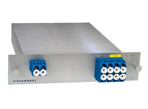 Fiberworks 4ch. CWDM BiDi Mux/Demux LGX3 Single fiber, LC/UPC, B-side 