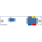 F-CMUX-BIDI4-B-LGX3 Fiberworks AS  Fiberworks 4ch. CWDM BiDi Mux/Demux LGX3 Single fiber, LC/UPC, B-side
