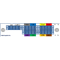 F-CMUX-8+1-4761-LGX3 Fiberworks AS  Fiberworks 8+1 ch. CWDM Mux+Demux, LGX 3 C47-C61 + 1310nm/CWDM upgrade