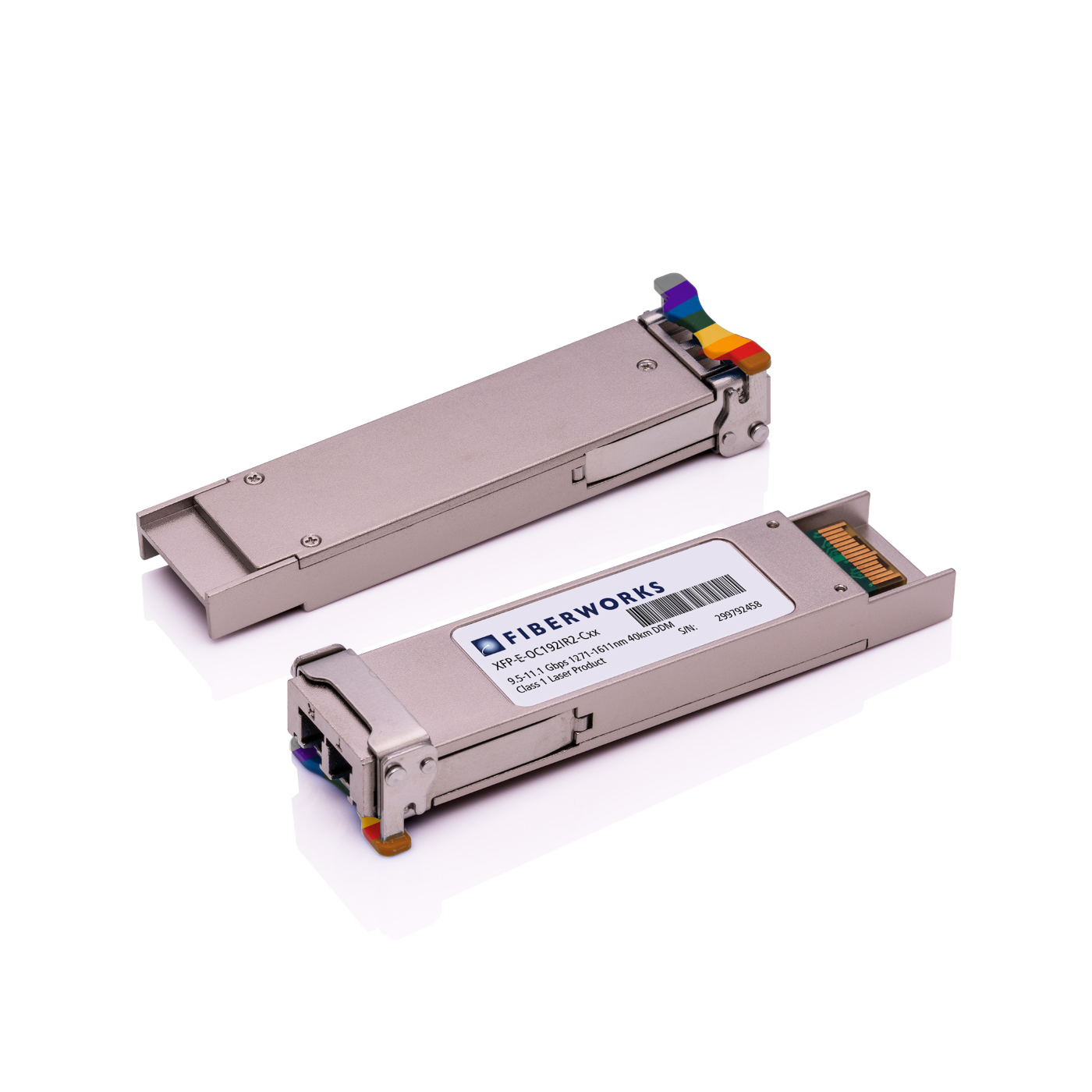 XFP-E-OC192IR2-Cxx Fiberworks AS  XFP, S-64.2b, 9.5-11.1 Gbps, 40km CWDM 1470-1610nm, 13dB, SM
