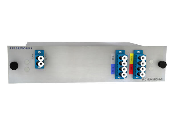 Fiberworks 4 ch. CWDM BiDi Mux/Demux Low Loss, Single fiber, LC/UPC, B-side 