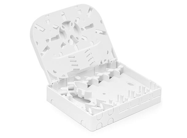 Wall box, 8 splices For 4x SC-SPX/LC-DPX adapter 