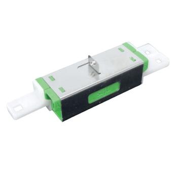 ADA-E2000-DUP-GR Fiberworks AS  Adapter SM E2000/APC-DPX Gr&#248;nn Skrumontering, keramisk hylse