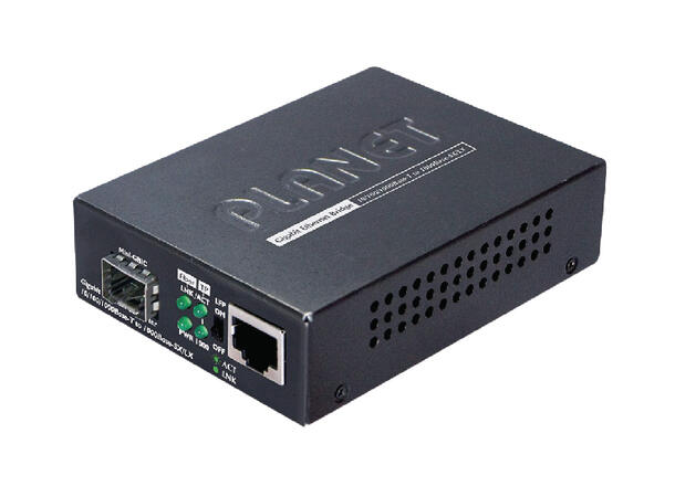 GT-805A Gigabit Ethernet Media Converter 100/1000Base SFP Port, 10/100/1000Base-T