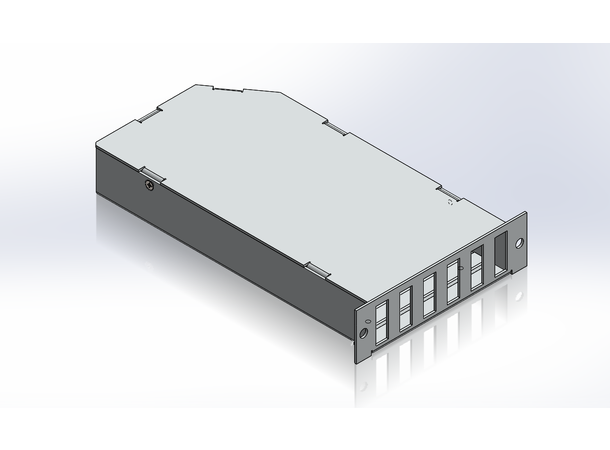 LGX2 modul enkel 6x LC/QUAD tom For skjøting. Inkl installasjonskit 