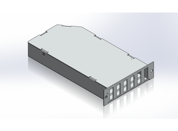 LGX2 modul enkel 6x LC/QUAD tom For skjøting. Inkl installasjonskit