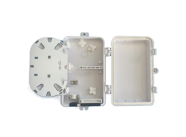 Wallbox 12F, IP65 For uptil 12 splices, 4 adapters 