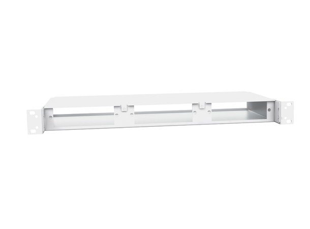 Fiberworks 19" 1U LGX2 chassis for 3 moduler, åpen foran og bak. 
