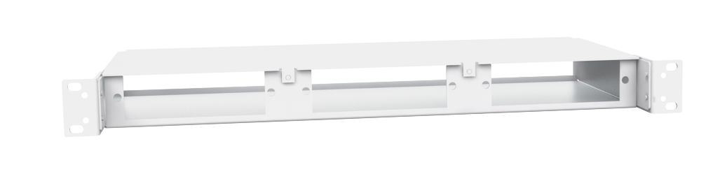 F-CHASSIS-1U3-LGX2 Fiberworks AS  Fiberworks 19&quot; 1U LGX2 chassis for 3 moduler, &#229;pen foran og bak.