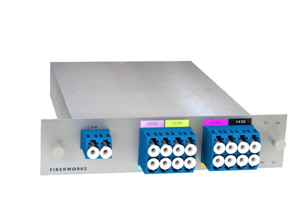 Fiberworks 8 ch. CWDM Mux+Demux, LGX3 Low band C27-C37 & C43-C45, LC/UPC 