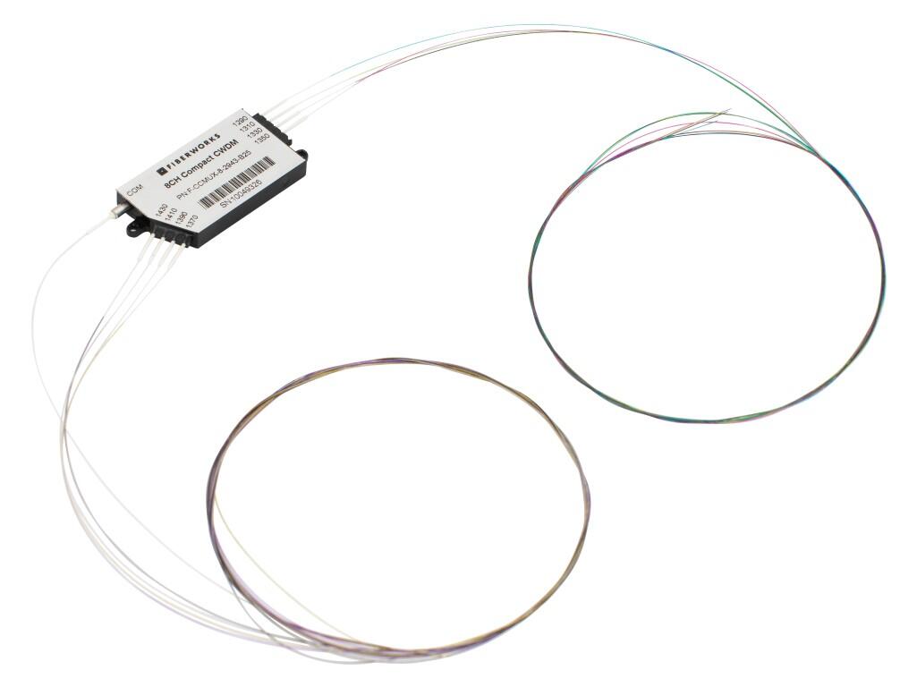 F-CCMUX-8-2745-B25 Fiberworks AS  Fiberworks compact 8 ch. CWDM Mux/Demux C27-C37 &amp; C43-C45, 250&#181;m pigtails