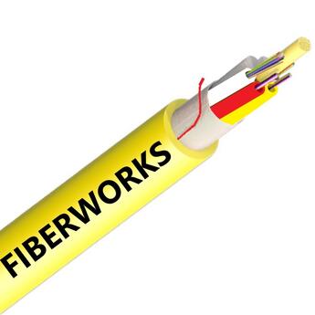 K-LTMS-Y-7A1-G144-1m Fiberworks AS  G144 QXAI-I/O (QXXI) Mikro Sheath, gul G.652.D/G.657.A1 ø11,0mm, valgfri lengde