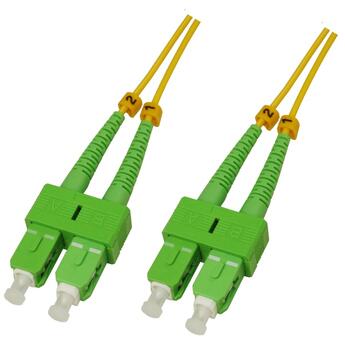 P-SM9-D3Y-SCA-SCA-xx Fiberworks AS  Snor SM DPX SC/APC-SC/APC xx m 9/OS2 G.657.A2 2x &#248;2mm Gul