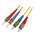 Snor SM DPX ST/UPC-FC/UPC 1,5 m 9/OS2 G.657.A2 2x &#248;2mm Gul