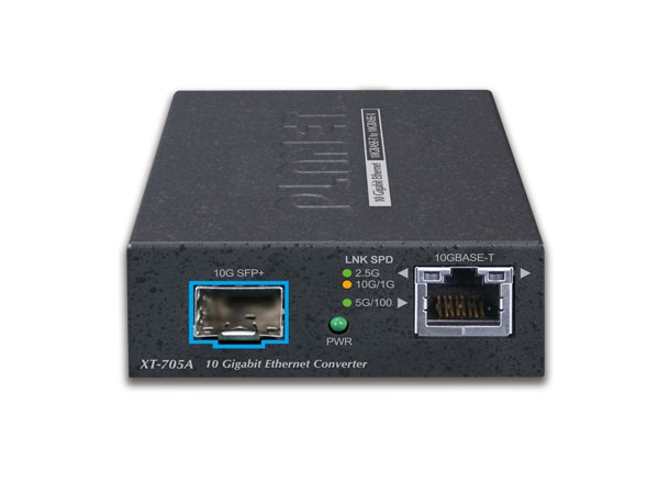 XT-705A 10 Gigabit Media Converter SFP+ Port, 10G/5G/2.5G/1G/100M  RJ45 